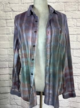 Reworked/upcycled flannel shirt- SKU B2027